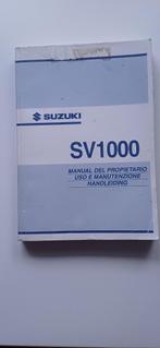 Instructieboekje Suzuki SV 1000 2003, Ophalen of Verzenden, Suzuki