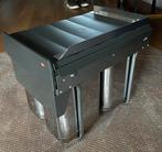 Wesco Edel-Trio-Master 40DT inbouw prullenbak – RVS, Ophalen of Verzenden