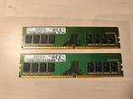 2x 8GB Samsung DDR4 RAM bankjes, Computers en Software, RAM geheugen, Gebruikt, DDR4, Ophalen of Verzenden, Desktop