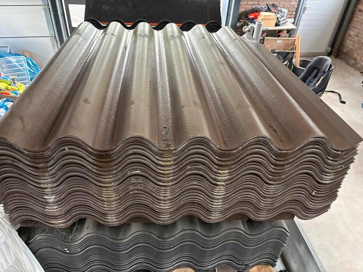 SVK Vezelcement Golfplaten - 34 stuks, Doe-het-zelf en Verbouw, Dakpannen en Dakbedekking, Zo goed als nieuw, Golfplaat, Overige materialen