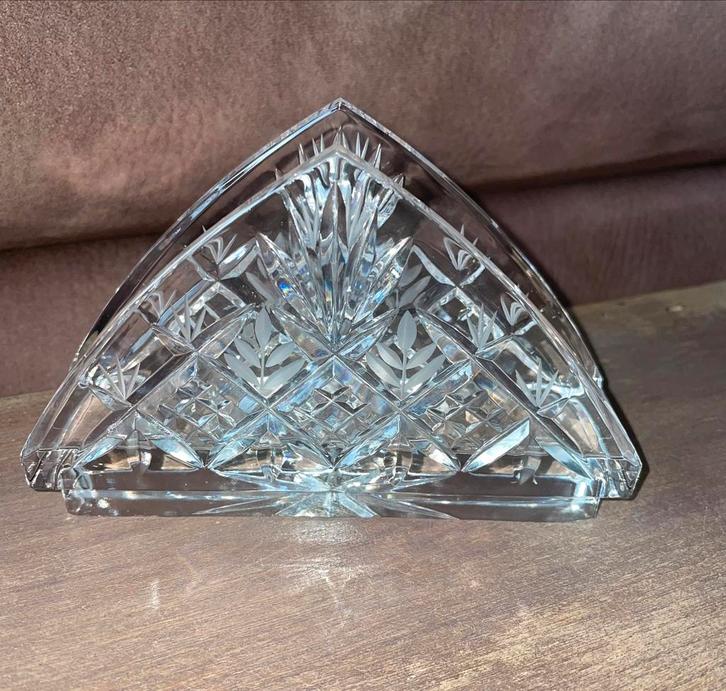 Setvethouder kristal vintage jaren ‘50, Antiek en Kunst, Antiek | Glas en Kristal, Ophalen of Verzenden