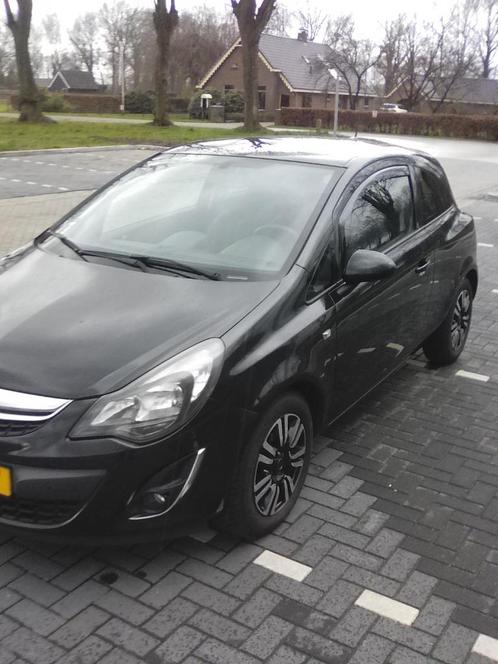 Opel Corsa 1.2 Ecoflex Bi-fuel 83pk  bj  2014 Zwart, Auto's, Opel, Particulier, Corsa, ABS, Adaptive Cruise Control, Airbags, Airconditioning