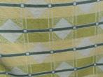 Vintage groen geel HOLLAND'S GLORIE wollen deken. 220x180 mt, Ophalen of Verzenden, Gebruikt, Tweepersoons, Deken of Dekbed