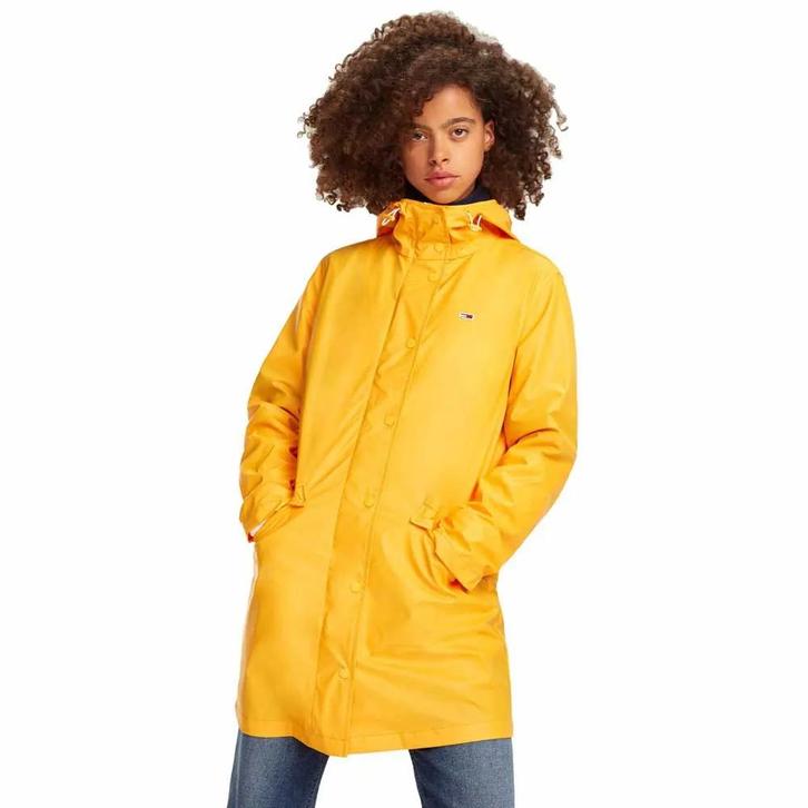 Zgan Tommy Hilfiger regenjas, Kleding | Dames, Jassen | Zomer, Zo goed als nieuw, Maat 38/40 (M), Geel, Ophalen of Verzenden