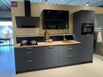 Showroom keuken Fjordblauw 305cm, Ophalen, Blauw, Enkelwandige keuken, Zo goed als nieuw