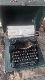 Antieke typemachine merk olympia jaren 40/50 met opbergkist, Ophalen of Verzenden