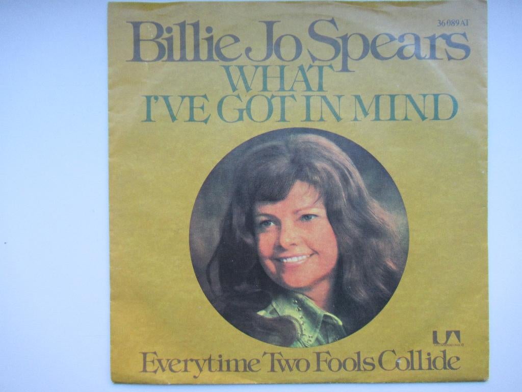 BILLIE JO SPEARS # WHAT I'VE GOD IN MIND/EVERYTIME TWO FOOLS, Ophalen of Verzenden, Zo goed als nieuw, Overige formaten, Levenslied of Smartlap