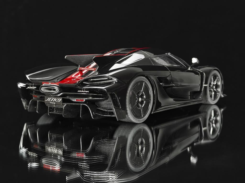 Koenigsegg Jesko 7355 Jet Black 1:18 FrontiArt Pre-Order, Ophalen of Verzenden, Nieuw, Auto, Overige merken