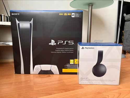 PlayStation 5 Digital Edition, Spelcomputers en Games, Spelcomputers | Sony PlayStation 5, Zo goed als nieuw, Playstation 5 Digital
