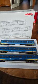 Marklin NS+ rijtuigen set van 3, Wisselstroom, Wagon, Ophalen of Verzenden, Märklin