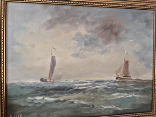 Schilderij Olieverf op doek. LVH Lodewijk van Heijgen, Antiek en Kunst, Kunst | Schilderijen | Klassiek, Ophalen of Verzenden