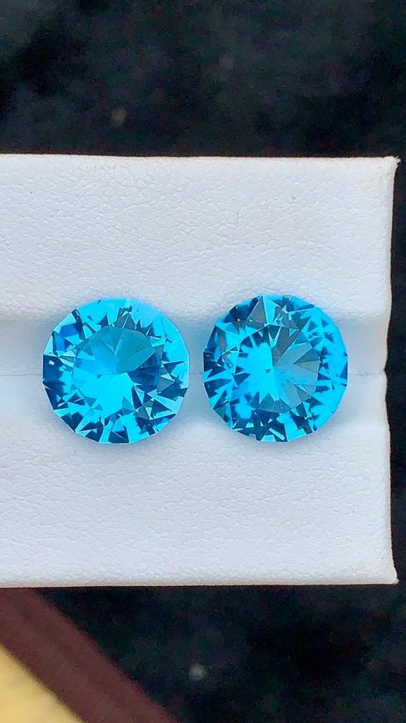 Natuurlijke Topaas paar 12.35 Karaat - Pakistan, Verzenden, Nieuw