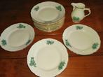 Rosenthal Sanssouci groene bloem - gebakbordjes - melkkannet, Antiek en Kunst, Antiek | Servies los, Ophalen of Verzenden