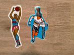 Basketbal Wielrennen vintage USA stickers set logo sport, Sport, Gebruikt, Ophalen of Verzenden