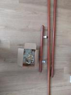 3 houten trapleuningen inclusief beugels, Doe-het-zelf en Verbouw, Ophalen