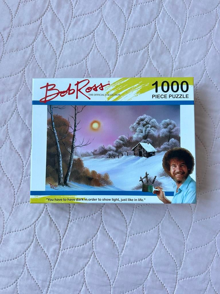 Bob Ross Puzzel - 1000 stukjes, Ophalen of Verzenden, 500 t/m 1500 stukjes, Zo goed als nieuw, Legpuzzel