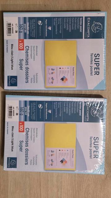 200x Exacompta Mapjes Blauw Nieuw beschikbaar voor biedingen