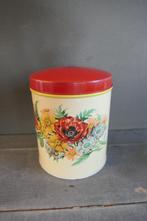 Vintage blik container made in Holland met bloemen, Verzamelen, Blikken, Verzenden