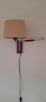 Vintage Wandlamp met Uitschuifbare Arm, Huis en Inrichting, Lampen | Wandlampen, Ophalen of Verzenden, Gebruikt, Metaal, Vintage