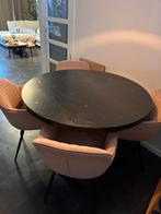 Gratis Leenbakker eettafel met kruispoot, Huis en Inrichting, Overige materialen, Gebruikt, 100 tot 150 cm, Rond