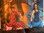 Schilderij met de Flamenco Dans. 122/80 cm, Ophalen