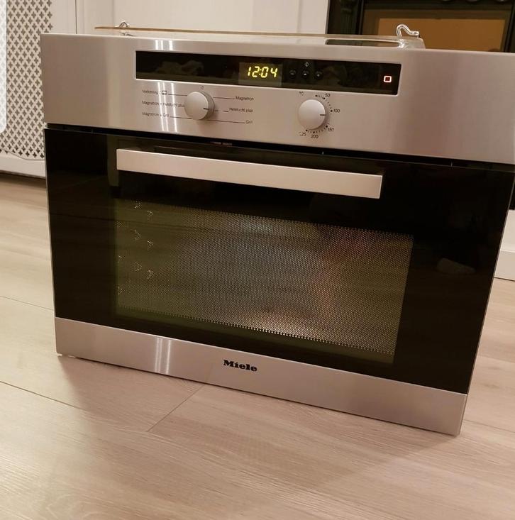 Hele luxe miele combi oven magnetron nis 45 cm, Witgoed en Apparatuur, Ovens, Zo goed als nieuw, Inbouw, Oven met grill, 45 tot 60 cm