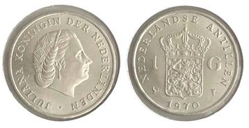Nederlandse Antillen zilveren gulden 1970 fdc beschikbaar voor biedingen