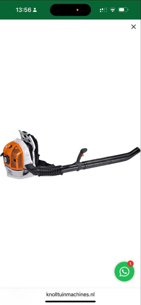Stihl BR 600 Ruggedragen Bladblazer - Krachtig! Gebruikt, Tuin en Terras, Bladblazers, Gebruikt, Ruggedragen, Benzine, Ophalen of Verzenden