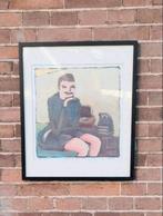 Litho van Gerhard Marty in Lijst Gesigneerd 50x40 cm., Antiek en Kunst, Kunst | Tekeningen en Foto's, Ophalen of Verzenden