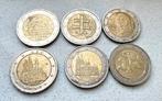 Set van 6 Verschillende 2 Euro Herdenkingsmunten, Postzegels en Munten, Munten | Europa | Euromunten, Ophalen of Verzenden, Overige landen