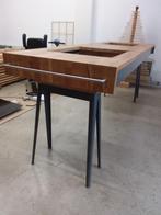 Keukeneiland met massief eikenhouten aanrechtblad, Ophalen, Zo goed als nieuw, Hout, Overige typen