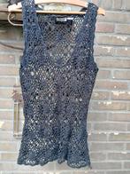Gehaakte top, Kleding | Dames, Tops, Ophalen of Verzenden, Zo goed als nieuw, Zwart, Zonder mouw