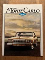 1980 Chevrolet Monte Carlo brochure, Boeken, Verzenden, Zo goed als nieuw, Chevrolet