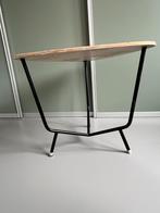 Vintage design bijzettafel met buisframe van Rietveld Auping, Huis en Inrichting, Ophalen, Minder dan 45 cm, Minder dan 55 cm
