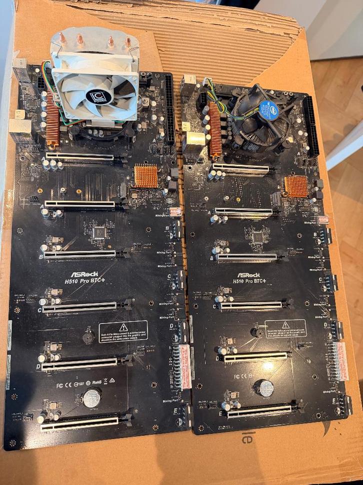 ASRock H510 Pro BTC+ mining met Intel Celeron G5900, Computers en Software, Moederborden, Gebruikt, Intel, DDR4, Ophalen of Verzenden