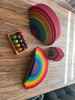 Grimm's Regenboog Houten Speelgoed Set, Ophalen of Verzenden, Gebruikt, Overige typen