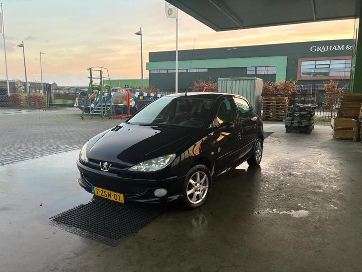 Peugeot 206 1.4 5D 2009 Zwart - Ophalen Waarland, Auto's, Peugeot, Particulier, Benzine, D, Hatchback, Handgeschakeld, Geïmporteerd