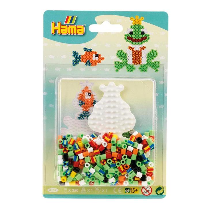Hama: Strijkkralen Blisterpack: Vis + Kikker 350-delig, Kinderen en Baby's, Speelgoed | Educatief en Creatief, Nieuw, Ophalen of Verzenden