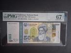 500 somoni tajikistan unc 2022 PMG 67, Ophalen of Verzenden, Centraal-Azië, Los biljet