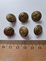 6 koperkleurige vintage  knopen met anker, Hobby en Vrije tijd, Naaien en Fournituren, Ophalen of Verzenden, Zo goed als nieuw