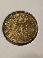 Gouden vijfje 1843, Postzegels en Munten, Munten | Nederland, 5 gulden, Koningin Wilhelmina, Losse munt, Goud