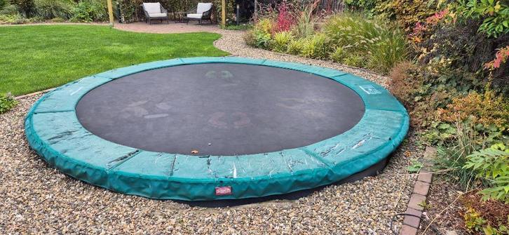 Berg Champion Trampoline 430 cm met TENT, Kinderen en Baby's, Speelgoed | Buiten | Trampolines, Gebruikt, Ophalen