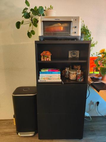 Multifunctioneel kastje ikea zwart