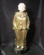 Art deco Pierrot Pierrette A. Trefoloni, bronze & albast, Antiek en Kunst, Kunst | Beelden en Houtsnijwerken, Verzenden