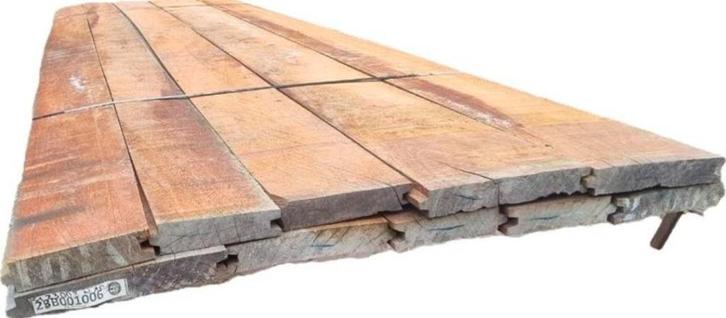 7.2 m2 hardhouten damwand Azobé hout - nr: HP84, Tuin en Terras, Palen, Balken en Planken, Nieuw, Planken, 250 cm of meer, Hardhout