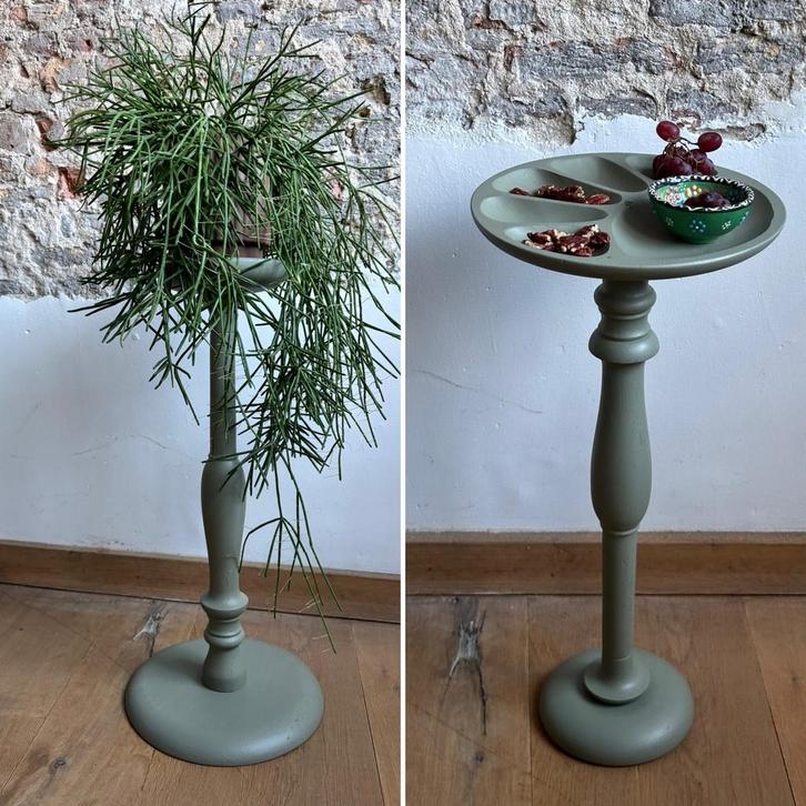 Plantentafeltje, Huis en Inrichting, Woonaccessoires | Zuilen en Pilaren, Zo goed als nieuw, Ophalen