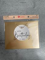 Kaart met ketting, Ophalen of Verzenden, Nieuw, Goud, Overige materialen