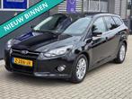 Ford Focus Wagon 1.0 EcoBoost 125pk Titanium vol opties!, Euro 5, Gebruikt, Zwart, Zwart