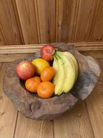 Schaal / fruitschaal teakhout, Gebruikt, Schaal, Rond, Ophalen of Verzenden