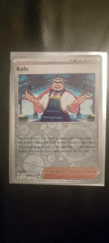 Kofu reverse holo stellar crown, Hobby en Vrije tijd, Verzamelkaartspellen | Pokémon, Zo goed als nieuw, Losse kaart, Ophalen of Verzenden
